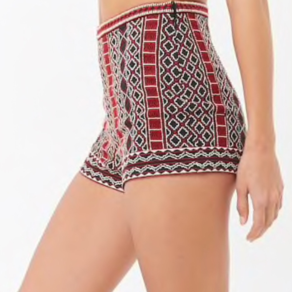 Textured High-Rise Shorts